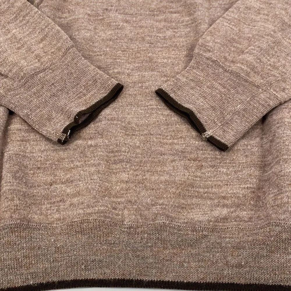 Vintage Sheperd Wool‎ Crew Neck Pullover Sweater Light Brown M - Picture 7 of 9